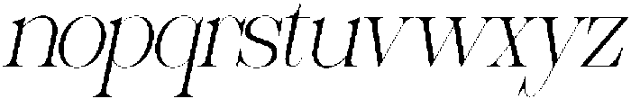 Sherlock Thin Semi Expanded Slanted otf (100) Font LOWERCASE