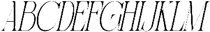 Sherlock Thin Ultra Condensed Slanted otf (100) Font UPPERCASE
