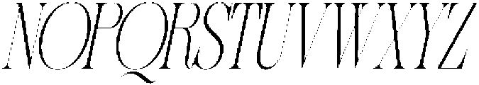 Sherlock Thin Ultra Condensed Slanted otf (100) Font UPPERCASE