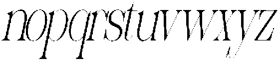 Sherlock Thin Ultra Condensed Slanted otf (100) Font LOWERCASE