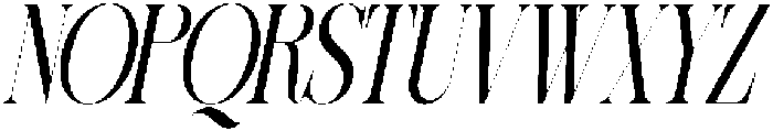 Sherlock Ultra Condensed Slanted otf (900) Font UPPERCASE