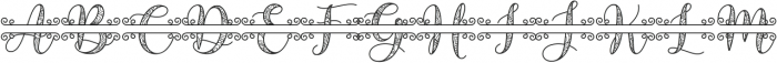 Sheryka Monogram reguler otf (400) Font UPPERCASE