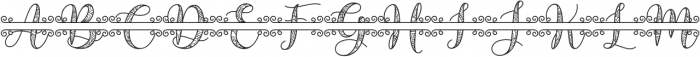 Sheryka Monogram reguler otf (400) Font LOWERCASE