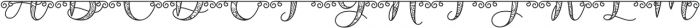 Sheryka Split Monogram reguler ttf (400) Font LOWERCASE