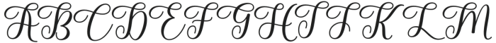 Sheyla Regular otf (400) Font UPPERCASE