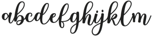 Sheyla Regular otf (400) Font LOWERCASE