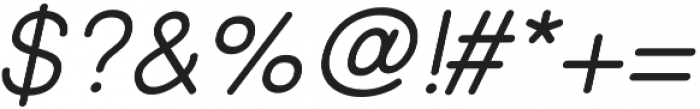 Shibui Medium Italic otf (500) Font OTHER CHARS