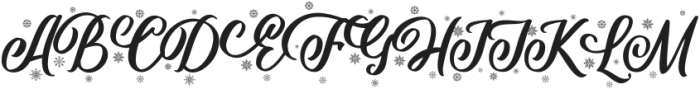 Shielfie Christmas otf (400) Font UPPERCASE