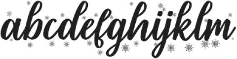 Shielfie Christmas otf (400) Font LOWERCASE