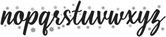 Shielfie Christmas otf (400) Font LOWERCASE