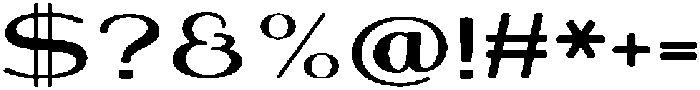 Shiftea BlackExpanded otf (900) Font OTHER CHARS