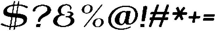Shiftea BlackItalic otf (900) Font OTHER CHARS