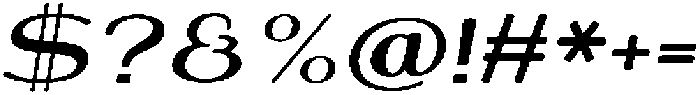 Shiftea BlackSemExpIta otf (900) Font OTHER CHARS