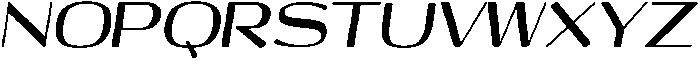 Shiftea BlackSemiCondIta otf (900) Font UPPERCASE