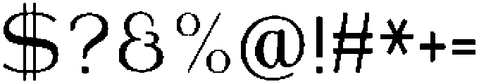 Shiftea BoldCondensed otf (700) Font OTHER CHARS