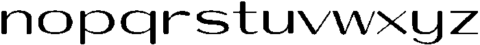 Shiftea BoldExpanded otf (700) Font LOWERCASE