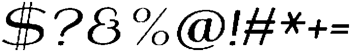 Shiftea-BoldItalic otf (700) Font OTHER CHARS