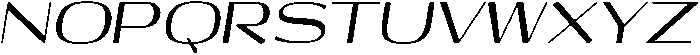 Shiftea-BoldItalic otf (700) Font UPPERCASE