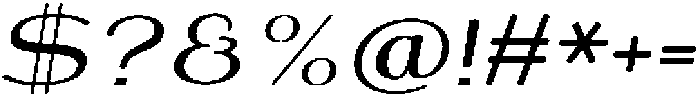 Shiftea BoldSemExpIta otf (700) Font OTHER CHARS