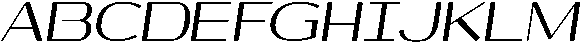 Shiftea BoldSemiCondIta otf (700) Font UPPERCASE