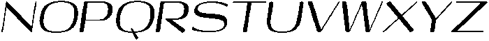 Shiftea BoldSemiCondIta otf (700) Font UPPERCASE