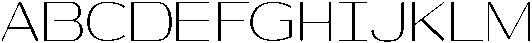 Shiftea Condensed otf (400) Font UPPERCASE