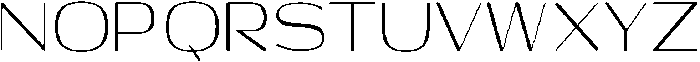 Shiftea Condensed otf (400) Font UPPERCASE