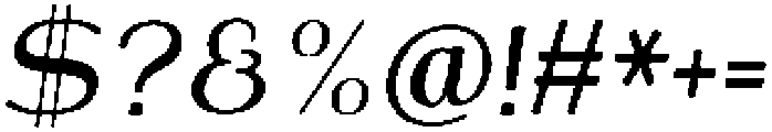 Shiftea ExtBdCondIta otf (400) Font OTHER CHARS