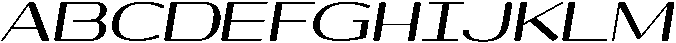 Shiftea ExtBdSemExpIta otf (400) Font UPPERCASE