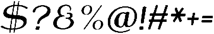 Shiftea ExtBdSemiCondIta otf (400) Font OTHER CHARS