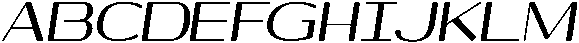 Shiftea ExtBdSemiCondIta otf (400) Font UPPERCASE