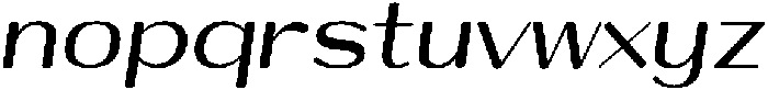 Shiftea ExtBdSemiCondIta otf (400) Font LOWERCASE