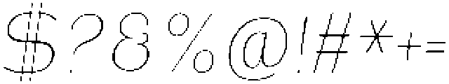 Shiftea ExtLtCondIta otf (400) Font OTHER CHARS