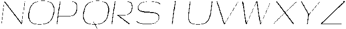 Shiftea ExtLtCondIta otf (400) Font UPPERCASE