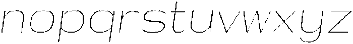 Shiftea ExtLtCondIta otf (400) Font LOWERCASE