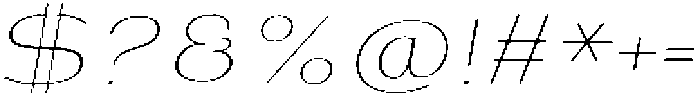 Shiftea ExtLtExpIta otf (400) Font OTHER CHARS