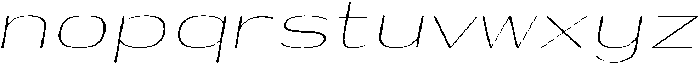Shiftea ExtLtExpIta otf (400) Font LOWERCASE