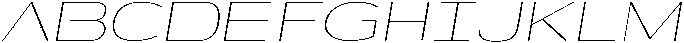 Shiftea ExtLtSemExpIta otf (400) Font UPPERCASE