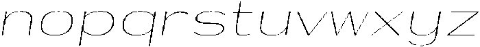 Shiftea ExtLtSemExpIta otf (400) Font LOWERCASE