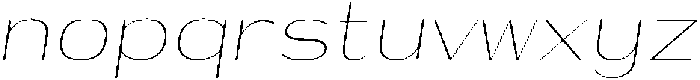 Shiftea ExtLtSemiCondIta otf (400) Font LOWERCASE