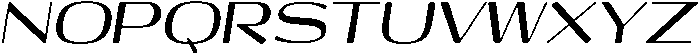 Shiftea ExtraBoldItalic otf (700) Font UPPERCASE