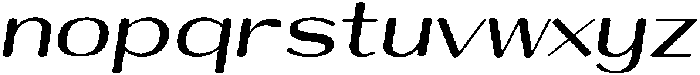 Shiftea ExtraBoldItalic otf (700) Font LOWERCASE