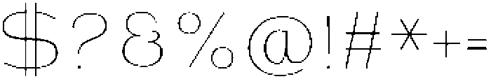 Shiftea ExtraLight otf (200) Font OTHER CHARS