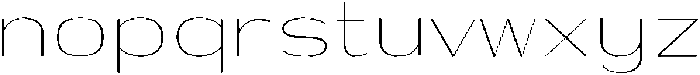 Shiftea ExtraLight otf (200) Font LOWERCASE