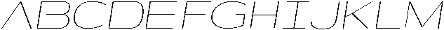 Shiftea ExtraLightItalic otf (200) Font UPPERCASE