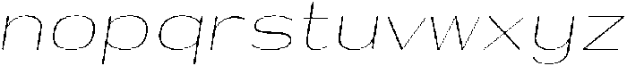 Shiftea ExtraLightItalic otf (200) Font LOWERCASE
