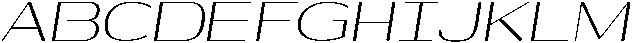 Shiftea-Italic otf (400) Font UPPERCASE