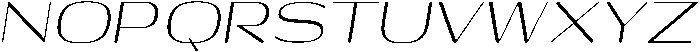Shiftea-Italic otf (400) Font UPPERCASE