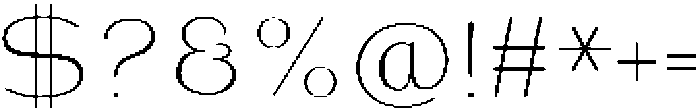 Shiftea Light otf (300) Font OTHER CHARS