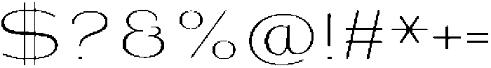 Shiftea LightExpanded otf (300) Font OTHER CHARS